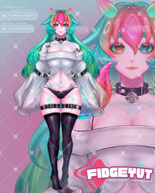 Vtuber model for FidgeyVT Vtuber model for FidgeyVT